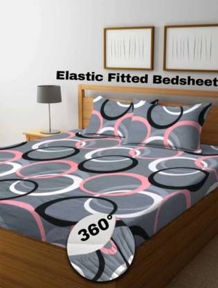 Hans 200 TC Polycotton Double Solid Fitted (Elastic) Bedsheet