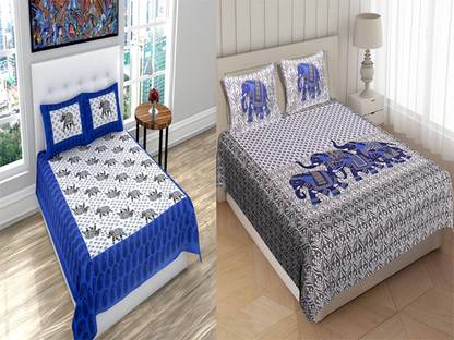 150 TC Cotton Double Bedsheet