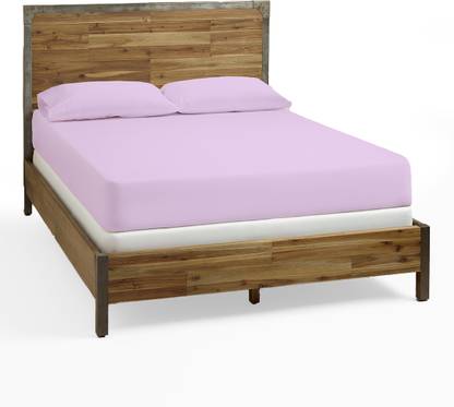 comfortbeddings Cotton Double Fitted (Elastic) 1000 TC Solid Bedsheet