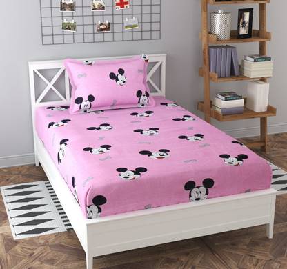 Baffi 240 TC Cotton Single Printed Flat Bedsheet