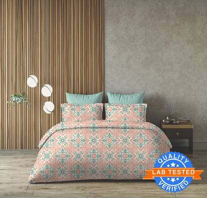 Arvind Cotton Queen Flat 120 TC Floral Bedsheet