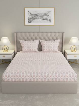 Raymond Home Microfiber Double Flat 110 TC Motifs Bedsheet