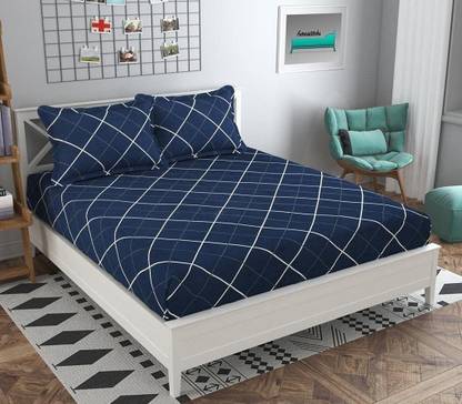 RRC Microfiber Double Flat 144 TC Printed Bedsheet