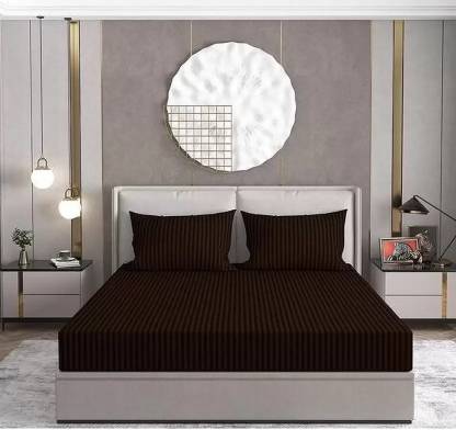 Comfolust 295 TC Microfiber Double Solid Flat Bedsheet
