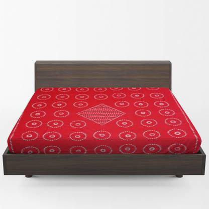 UJEEVIKA BATIK PRODUCER GROUP 350 TC Cotton King, Queen, Double Self Design Flat Bedsheet
