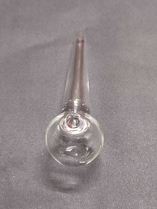 LEAHANA 3" SNORTER CLEAR GLASS CHILLUM Beer Bong Funnel