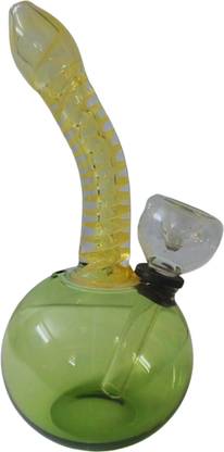 LEAHANA 5inch Snake Glass Smoking Bong cylindrical Shape Sulpha Hookah(Pack of 1) Beer Bong Funnel