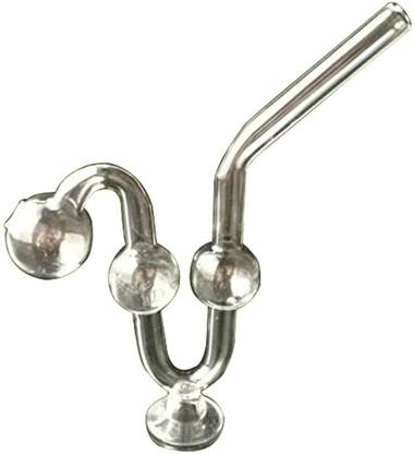 Vyxoo Inc 7 Inch Water Dog Stand Clear Glass Oil Burner Pipe Smoking Beer Bong Funnel