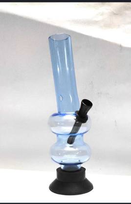 MFTONLINE MFT 301 SKY BLUE ANGULAR ACRYLIC WEED PIPE Beer Bong Funnel