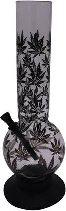 VYXOO 12 Inch Transparent Leaf Printed Acrylic Beer Bong Funnel