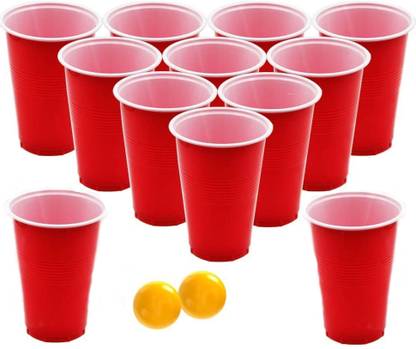 Tickles Beer Pong Game 12 Cups 2 Pong Balls for Bachelor Spinster Adult Game Party & Fun Board Game