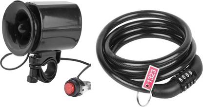Gymisa Electronic Horn for Bicycle Bell With Cycle Number Lock Bell