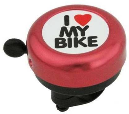 NEEMO Mini Bicycle Bell I Love My Bike Printed Clear Sound Awake Bike Horn Bicycle Bell