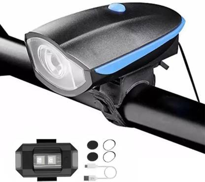 REBOUND Cycle Headlight, Horn With Taillight, Both USB Chargeable Bell
