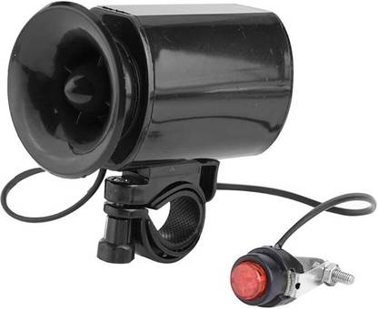 Gymisa Bicycle Siren Horn Bell 6 in 1 Alarm Sounds 140 DB Sound, Waterproof Bell
