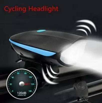 ADONYX Usb Rechargeable Bike Horn And Light 140 DB with Super Bright Light 3 Mode Bell