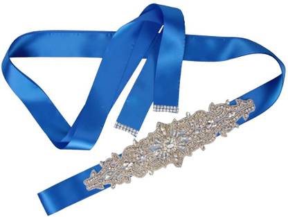 Lyla Wedding Bride Sash Belt Rhinestone Bridal Dress Belt Wedding Belts Blue Belt Tie Rack