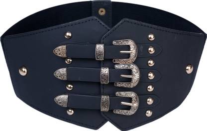 REDHORNS Women Casual, Evening, Formal, Party Black Fabric Belt