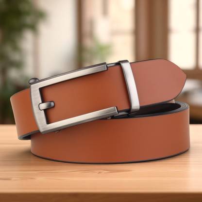 PROVOGUE Men Formal Tan Genuine Leather Belt