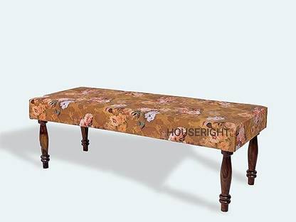 Luxeloom Solid Wood banch Bedroom Living Room Wooden Bench Balcony and Garden Bench Engineered Wood 4 Seater