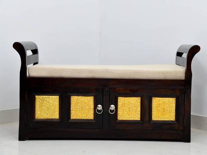 Deuba Solid Sheesham 2 Seater Couch Sofa Solid Wood 2 Seater