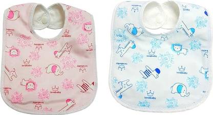 Little Bloom Baby Bibs with Cartoon Prints
