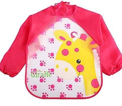 SHOPPIZONE Sleeved Washable Waterproof Bib Apron for Babies & Kids