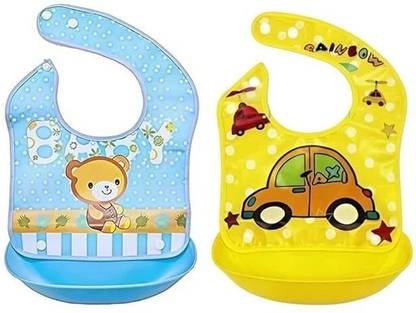 SWASUM Washable Bib - With Detachable Tray (Pack of 2)