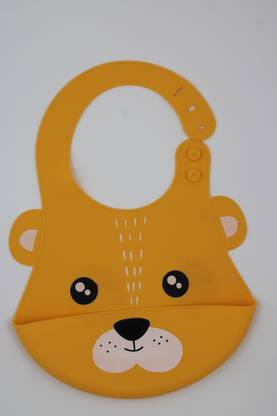 Wooattire FOOD CATCHER SILICON ORANGE BIB