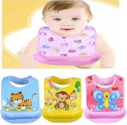 WeeWorld Baby Button Bibs Apron for Waterproof2333