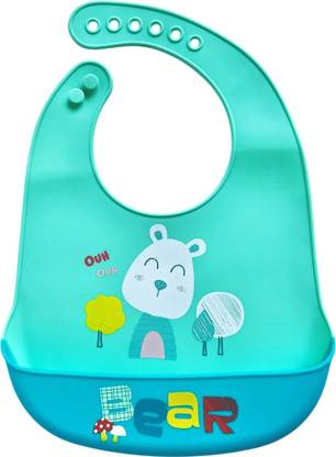 BABY HIVE Silicon Baby Bib for Feeding & Weaning Babies, Waterproof