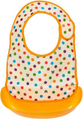 Little Bloom Pro Baby Washable Bibs with Spill Catcher - Waterproof - Detachable - Pack of 1