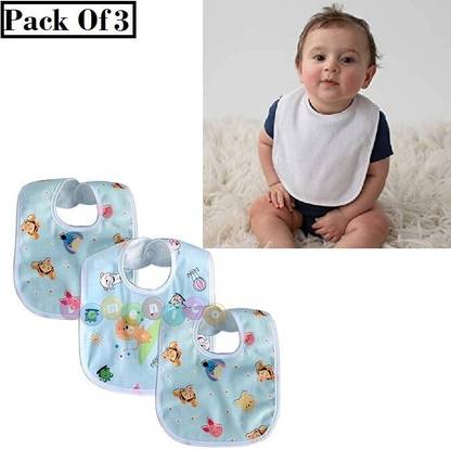 house of common Baby Button Bibs Apron for Waterproof3057