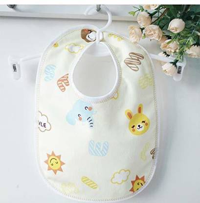 Little Bloom Fast Dry-Waterproof, SuperSoft Cotton , Elegant , Stylish Velcro bibs for babies