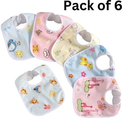 HytroMyk baby bib Super Soft Cotton Daily Use,Velcro bibs for baby appron