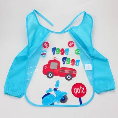 SHOPPIZONE Sleeved Washable Waterproof Bib Apron for Babies & Kids