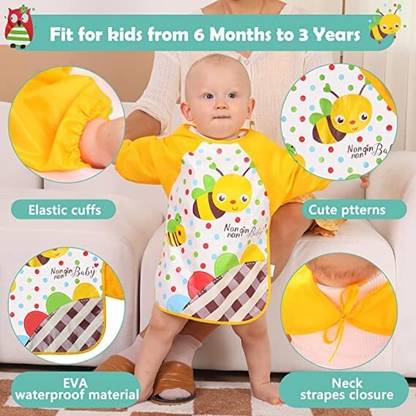 Goyoku kids Full Sleeves waterproof Bib Pack of 1