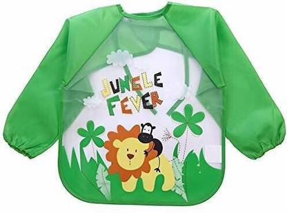 house of common Baby Button Bibs Apron for Waterproof3078