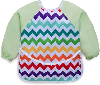 LuvLap Baby Long Sleeve Bib, Toddler Children's Leak-Free Baby Bib with Sleeves