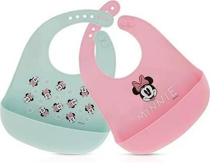 Goyoku baby silicon tray bib BPA free multicolour pack of 2