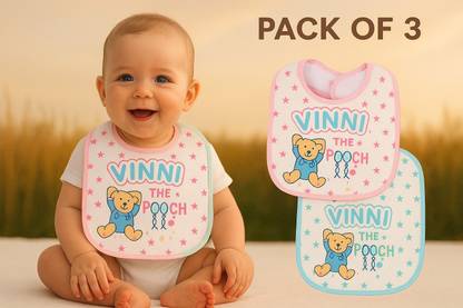 MODERN HEADOS Baby Bibs Pack of 3| Bibs for new born baby ( Multi colour)