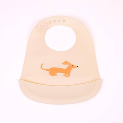CHILD CHIC Soft Silicone Waterproof Baby Bib with Adjustable Buttons for Mess-Free Feeding