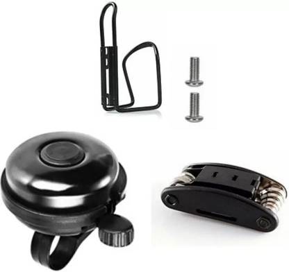 rebel metal BH+toolkit+bell (f) Bicycle Bottle Holder