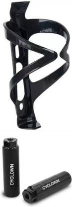 CYCLOWN 2 PCS CYCLE FOOT REST OR FOOTPEGS WITH CYCLE ADJUSTABLE WATER BOTTLE HOLDER. Bicycle Bottle Holder
