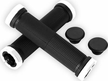 DSTECHBAR Bicycle Grip Cycling Lock-on Anti-Slip Cycle Handle Grips 1pair (White) Bicycle Handle Grip