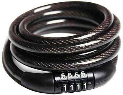 ZAGGS 4 Digital Code Password Combination Lock Cable Cycle Lock