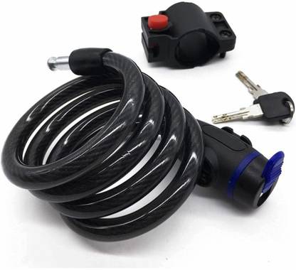 FLYSECURITY FireFox by flipkart Cable Bike Lock with Complimentary Mounting Bracket, Cycle Lock