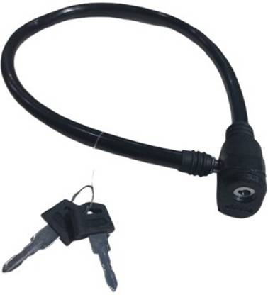 Gcw Cycle Cable Key Lock 100 Cm Length For Cycles, Bikes, Helmets | 2 Keys | 1 Lock Cycle Lock