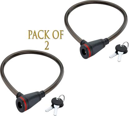 HELENSON Bike Locks | Cable Lock | Cycle Locks | Helmets or Scooters (Pack of 2) Cycle Lock