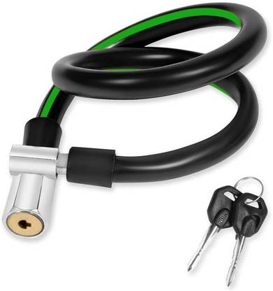 KONIO Steel Cable Lock For Multipurpose Uses with 2 Keys (Black) Cycle Lock